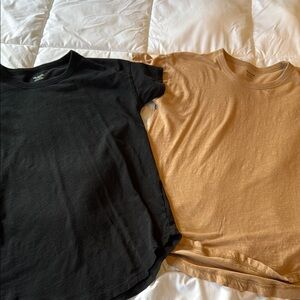 Madewell Tan and black T-Shirt